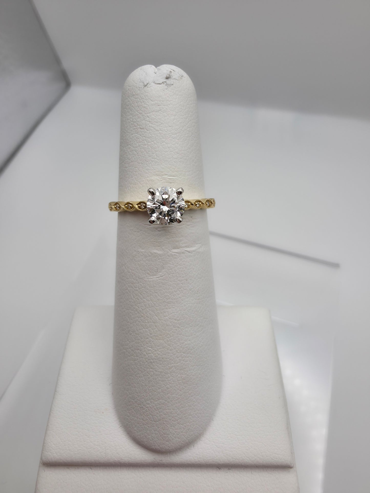 14K Yellow Gold Diamond Solitaire