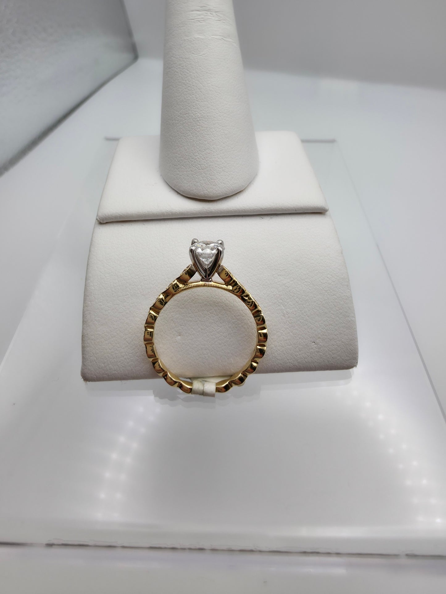 14K Yellow Gold Diamond Solitaire