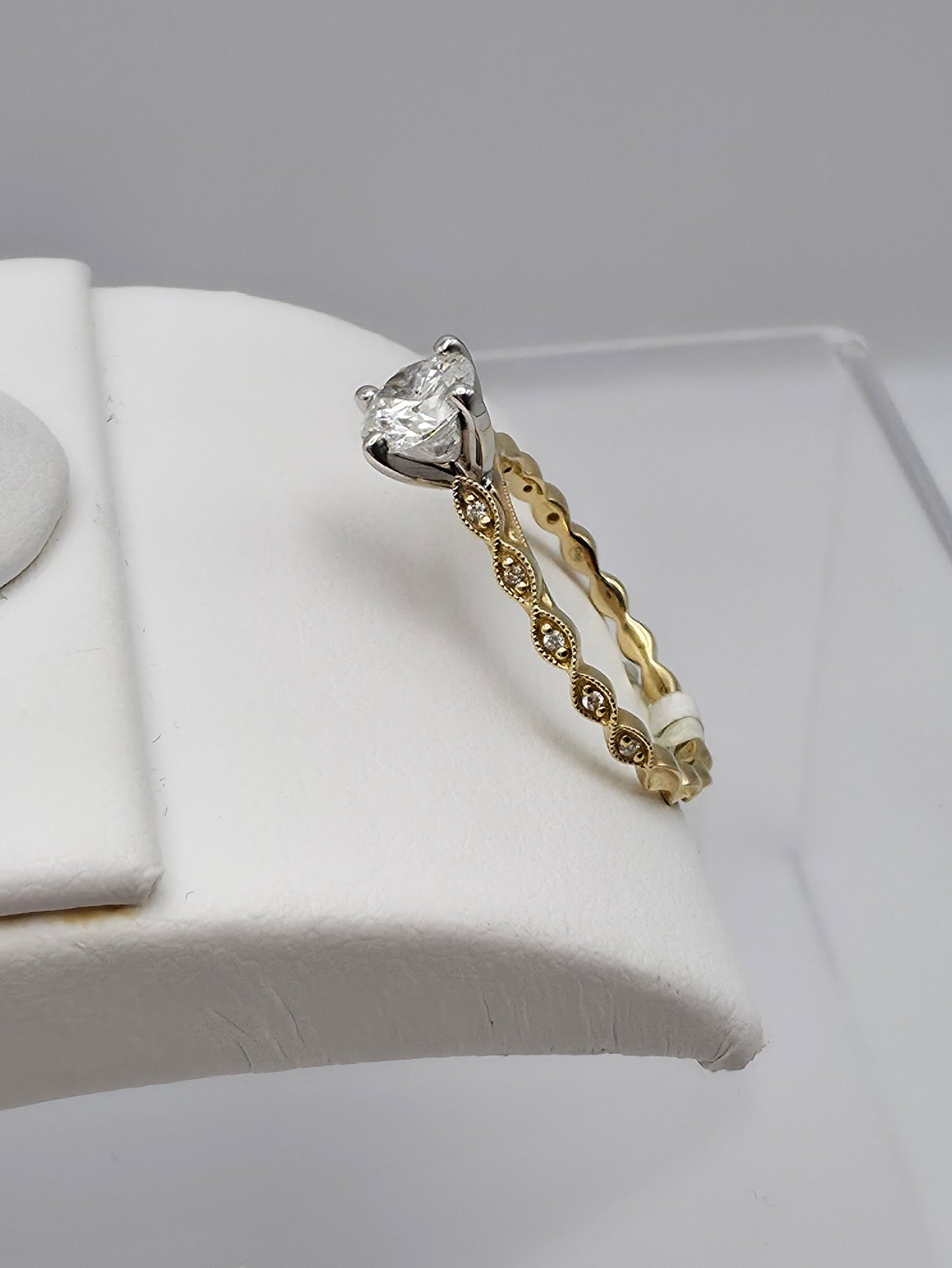 14K Yellow Gold Diamond Solitaire