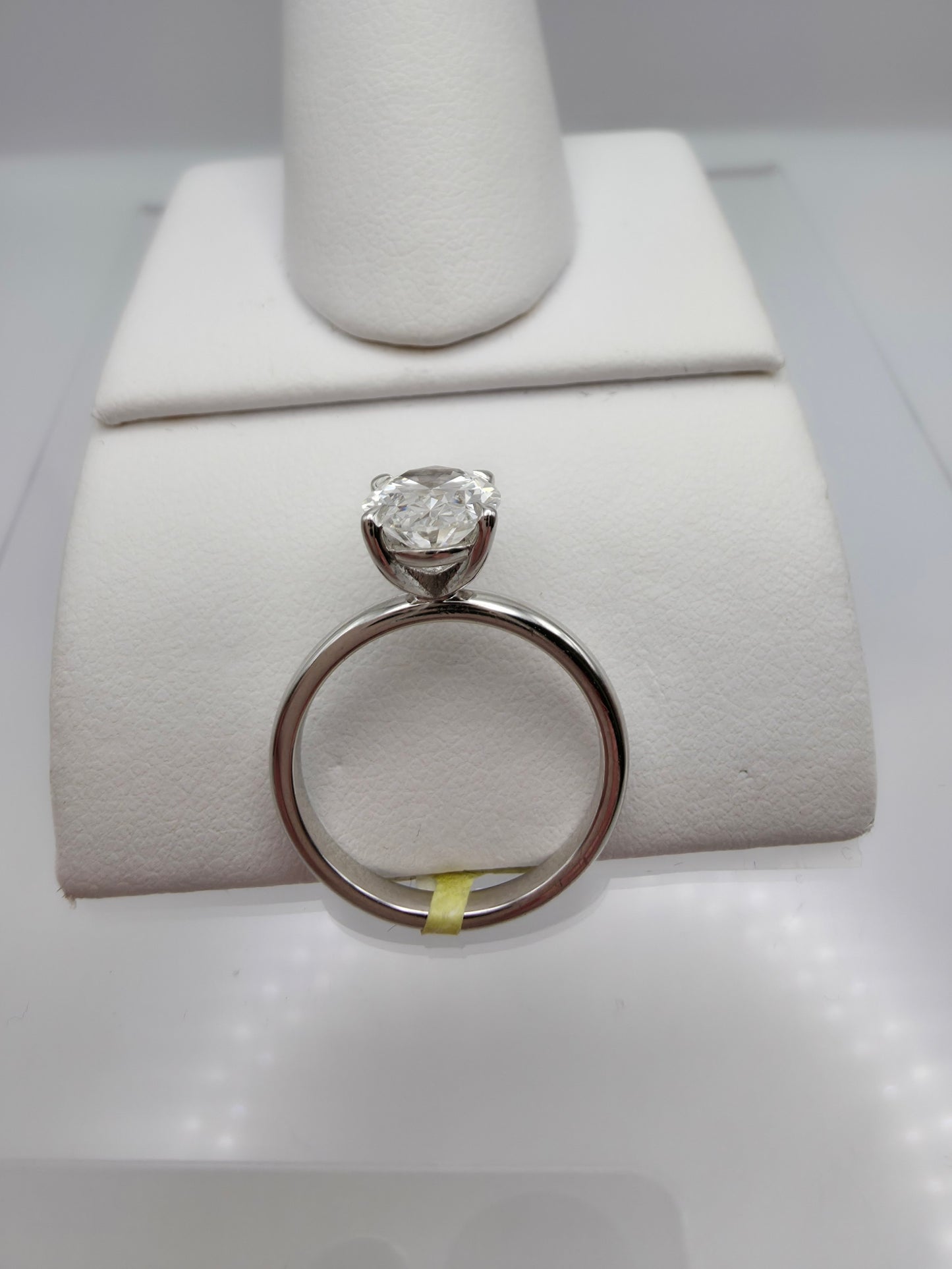14K White Gold 2.05ct Oval Solitaire