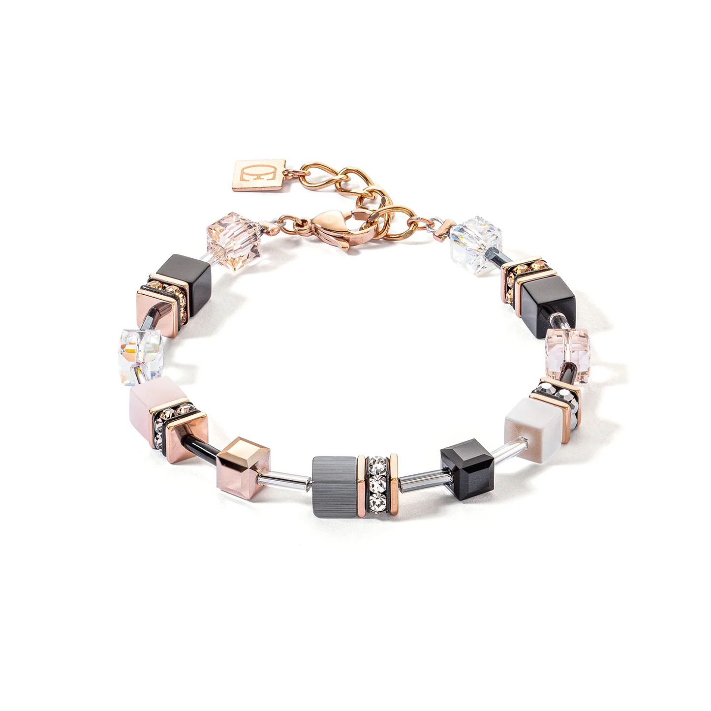 GeoCUBE® Iconic bracelet rose gold soft