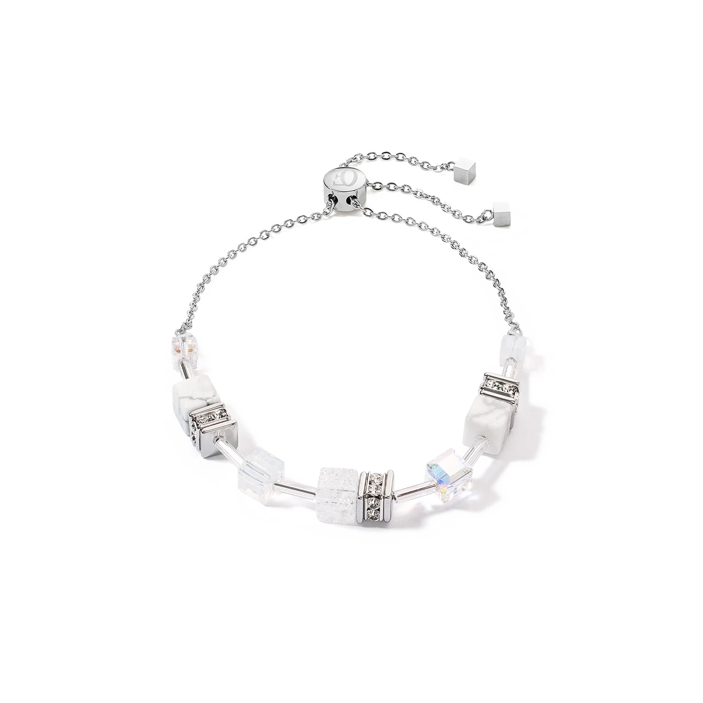 GeoCUBE® Iconic Nature Chain bracelet white