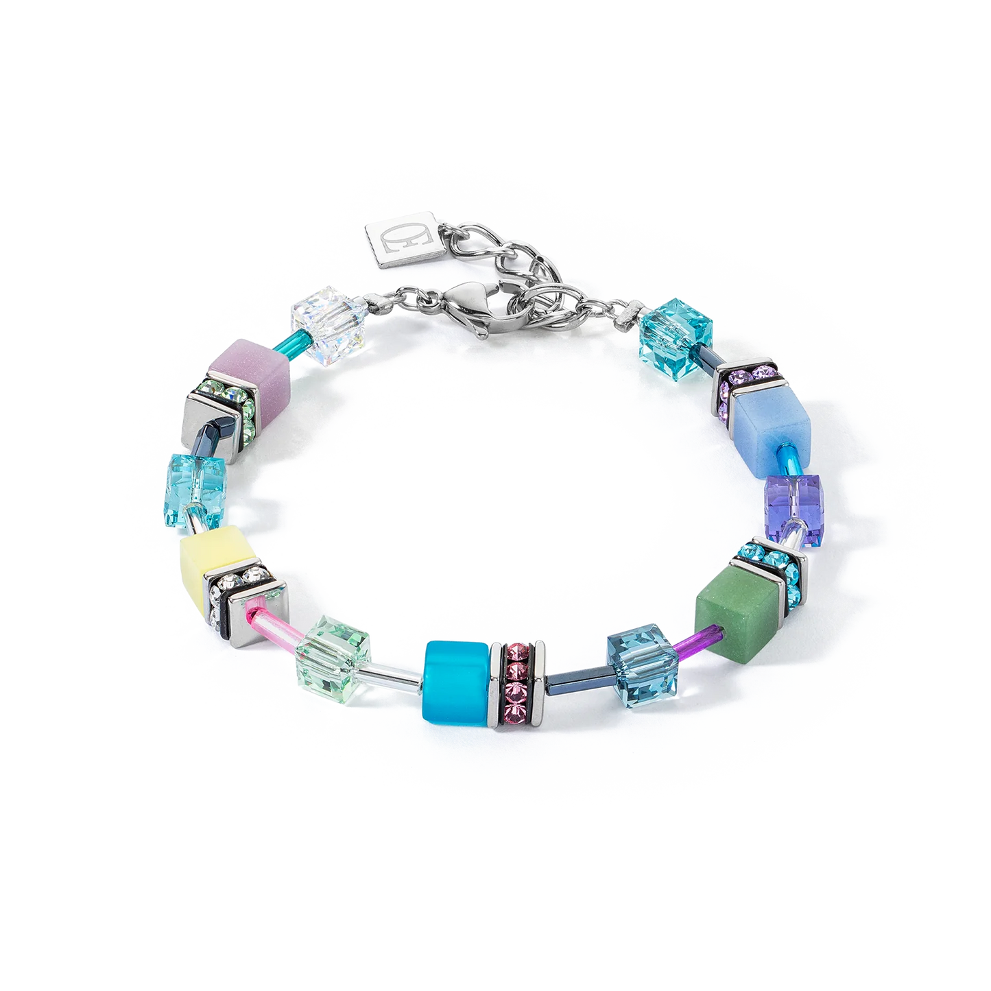 GeoCUBE® Iconic bracelet silver-ice pastels