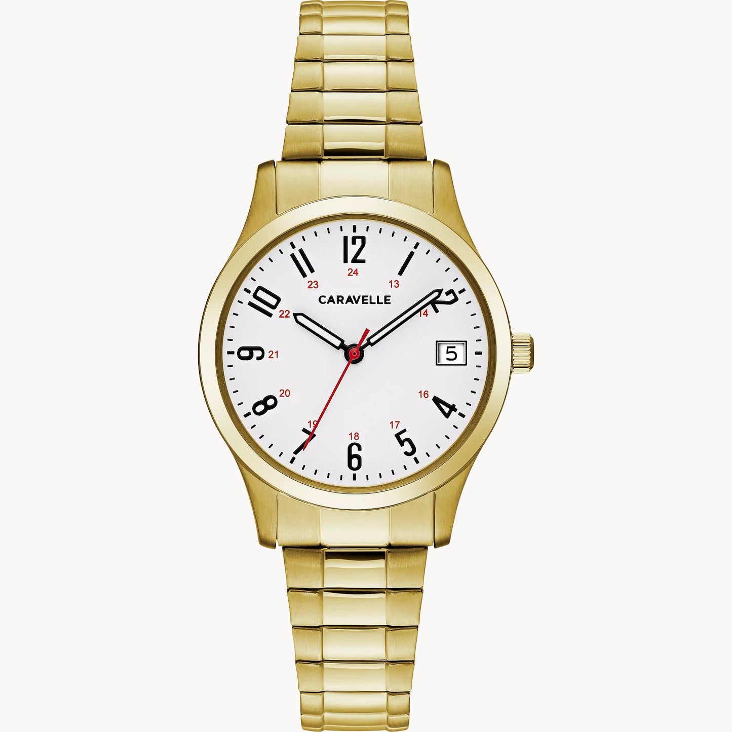 Caravelle women's gold watch (Traditional)