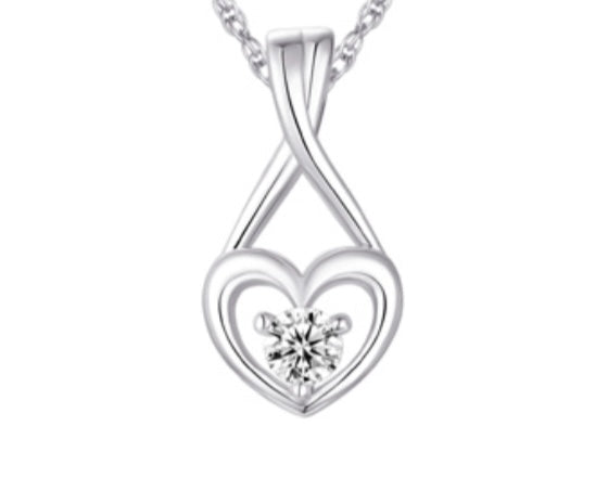 Legend Sterling Silver Heart Necklace