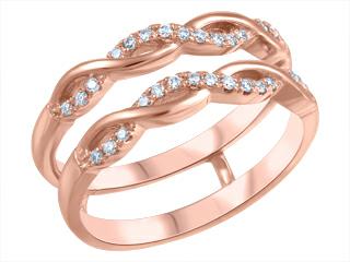 10K White Gold Diamond Enhancement Ring