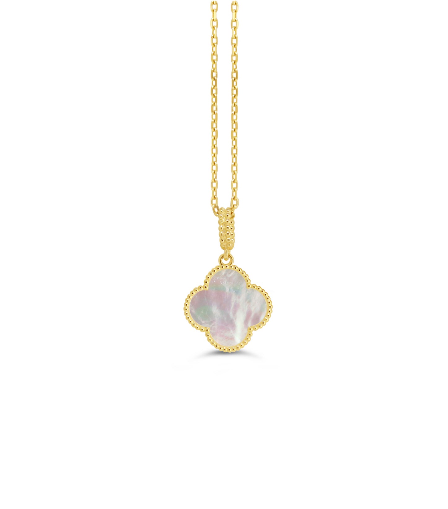 10k mother of pearl Van Cleef pendant