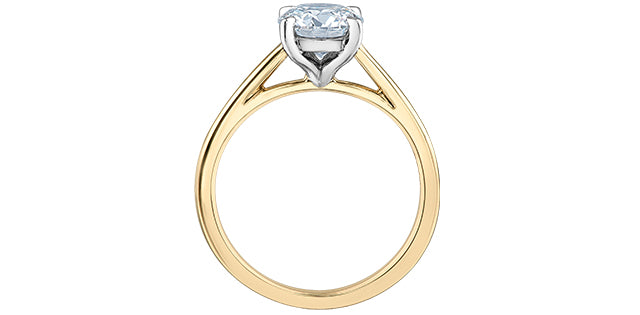 14K Lab Grown Diamond Solitaire