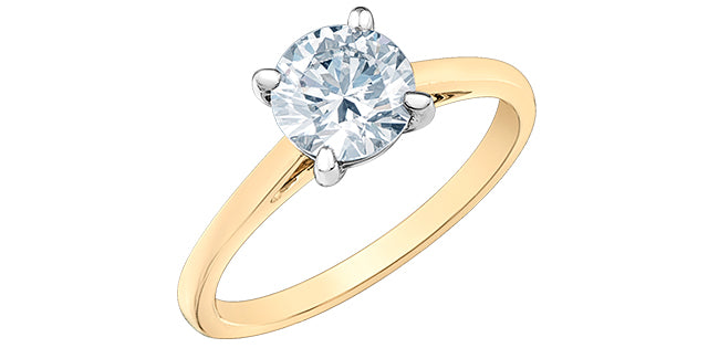 14K Lab Grown Diamond Solitaire