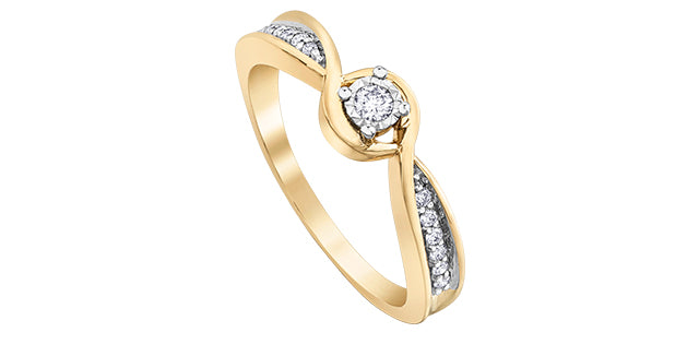10K Yellow Gold Engagement Ring