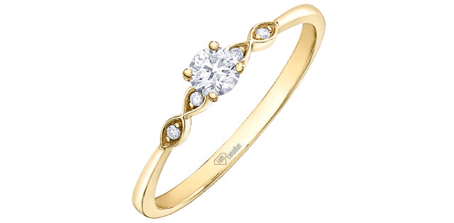 10K Yellow Gold Canadian Diamond Solitaire