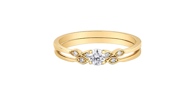 10K Yellow Gold Canadian Diamond Solitaire