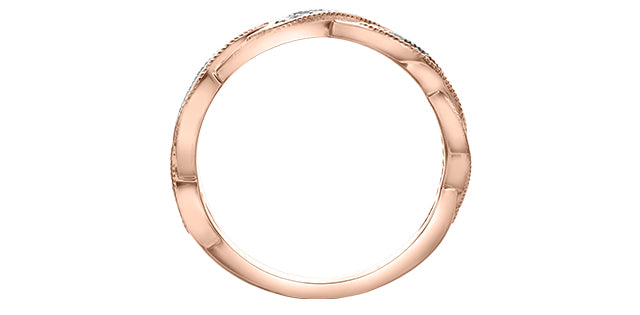 Rose Gold Diamond Twist