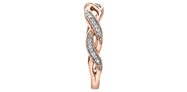 Rose Gold Diamond Twist