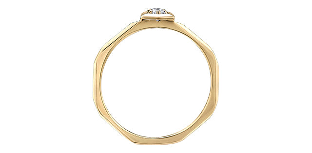 10K Yellow Gold Promise Ring