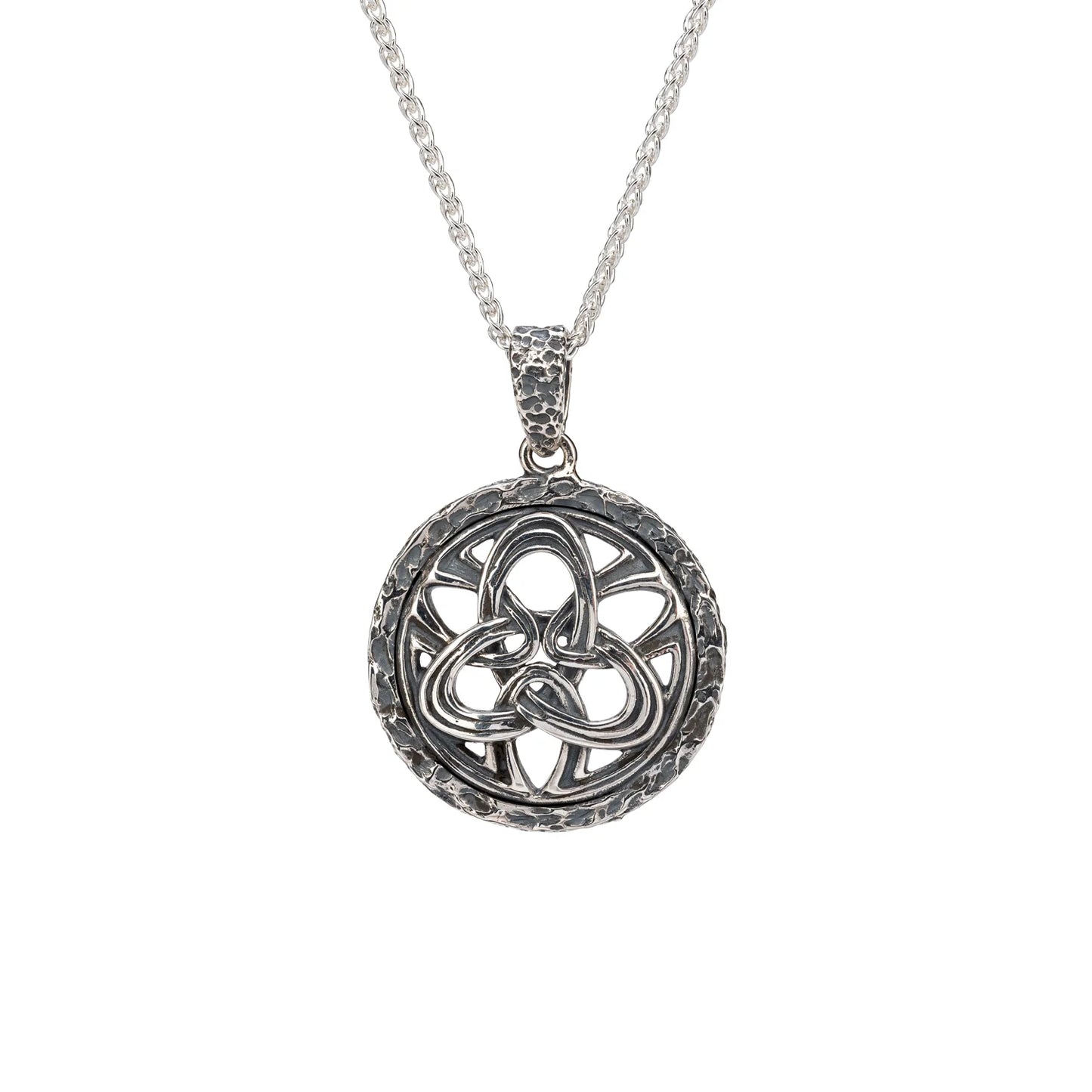 Silver Art Deco Trinity Pendant