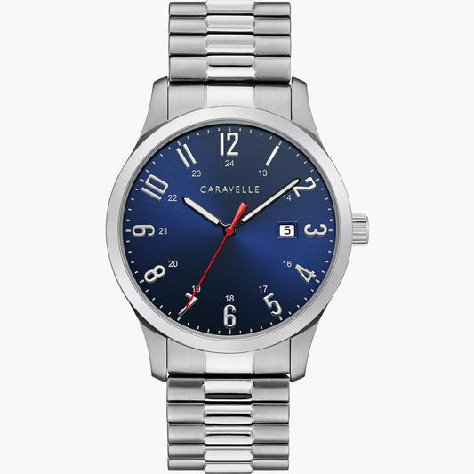 Caravella Silver Gents Watch