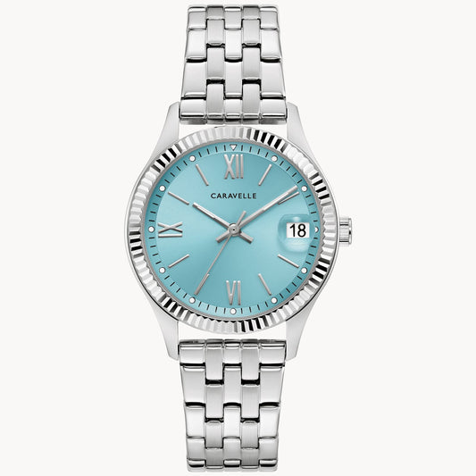 Caravelle Silver Ladies Watch