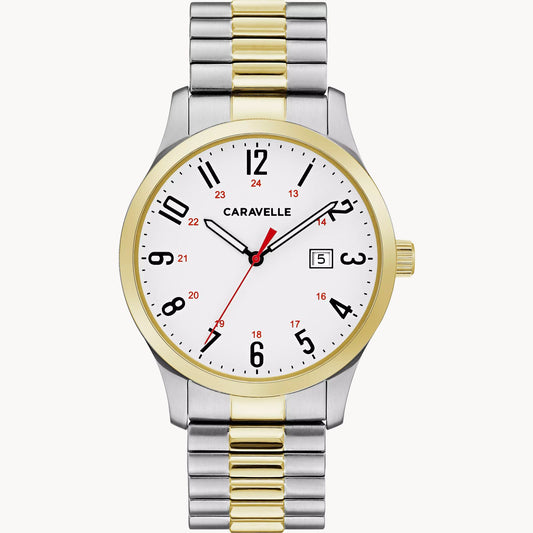 Caravelle Two Tone Gents Watch