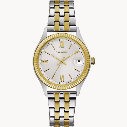 Caravelle Ladies Two Tone Watch (dress)