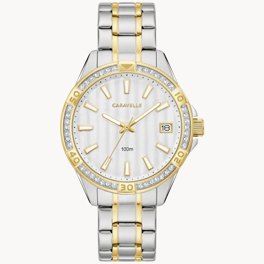 Caravelle Ladies Two Tone Watch (Aqualuxx)
