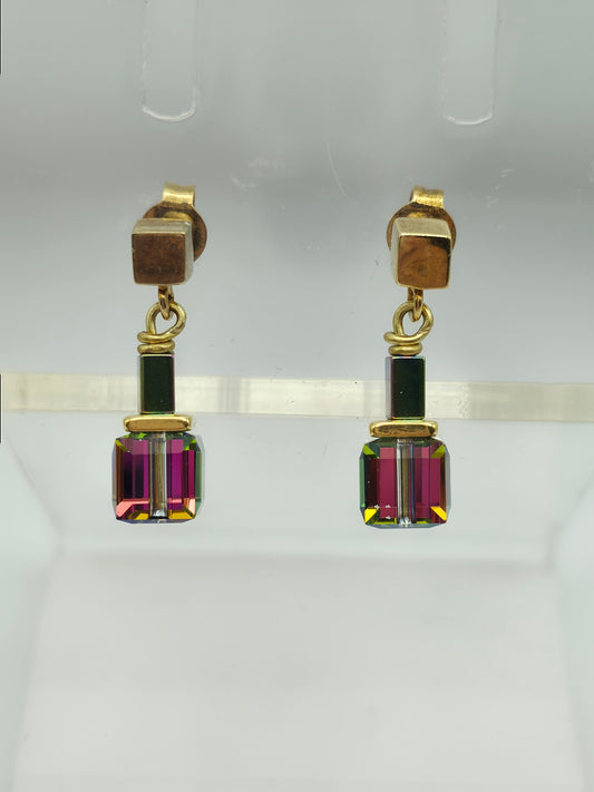 Mystic Topaz Gold Plate Earring
