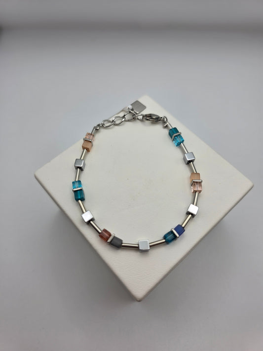 Blue & Rose Bracelet