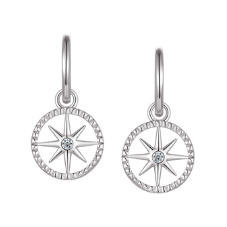 Legend Compass Dangle Earrings