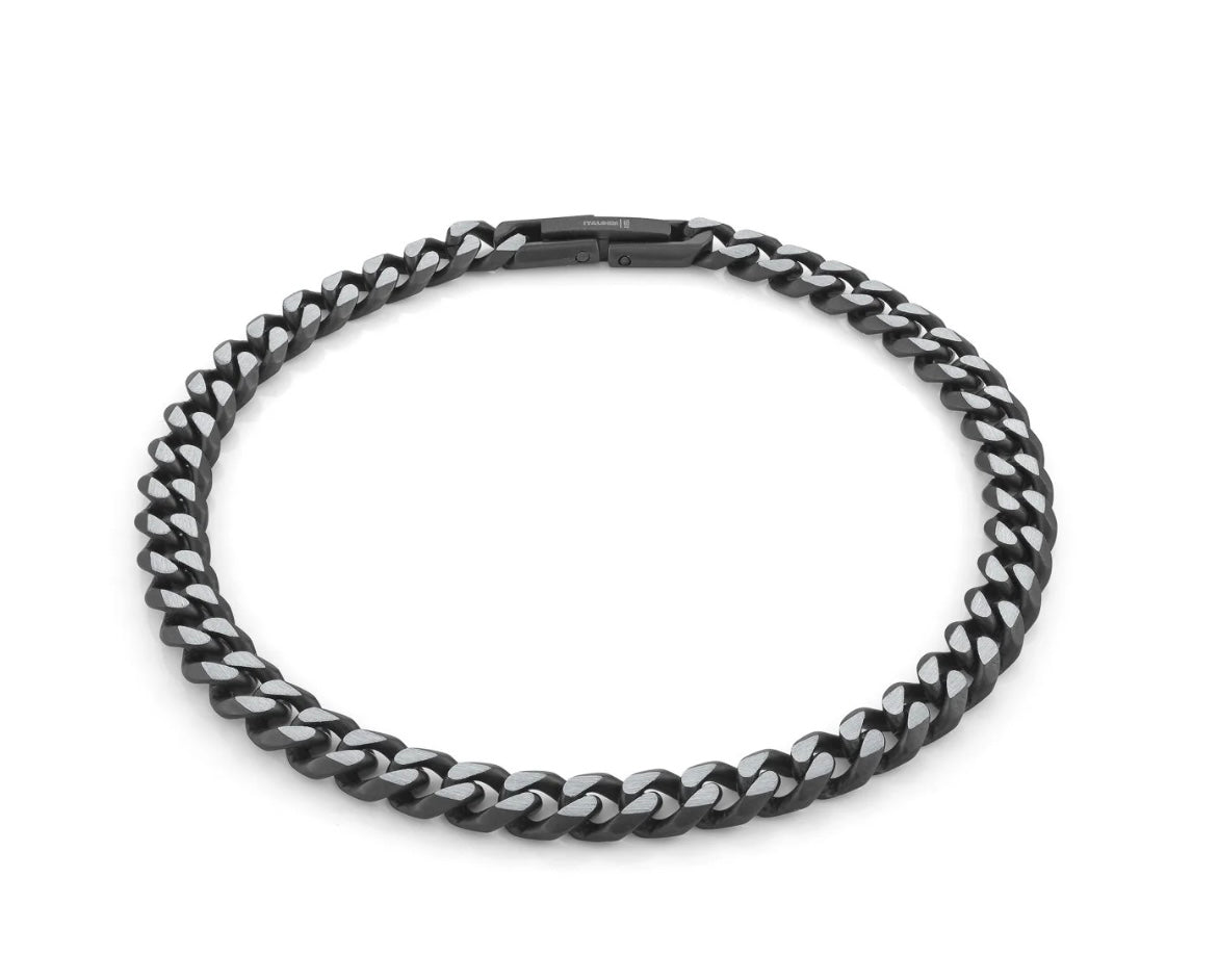 Stainless Brushed Curb Bracelet