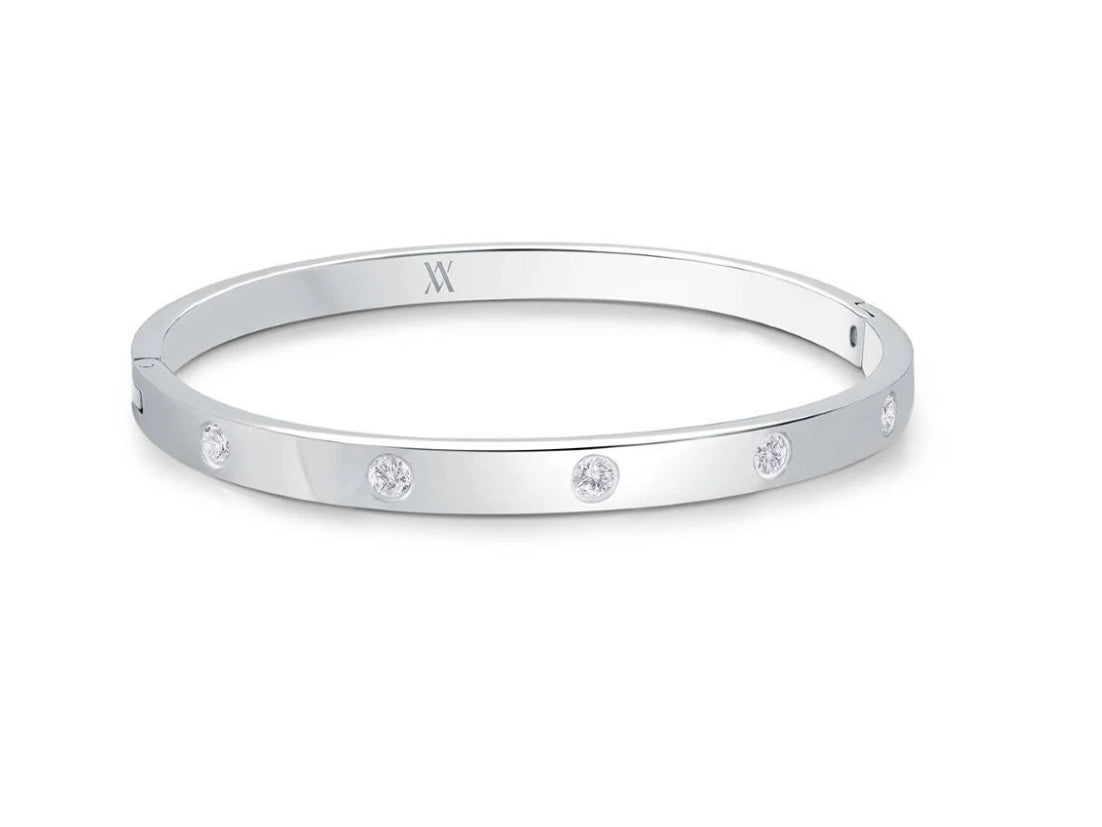 6.5” Bangle with C/Z Stones
