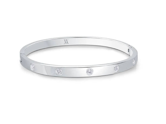 6.5” Bangle with C/Z Stones