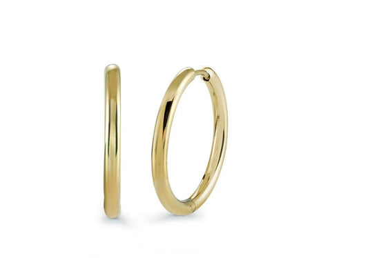 Yellow Gold Plated Hoops