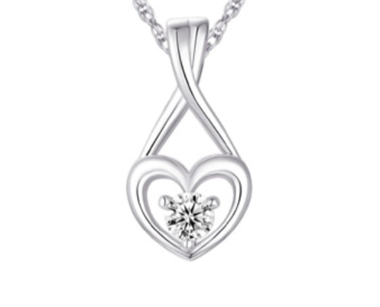 Legend Sterling Silver Heart Necklace