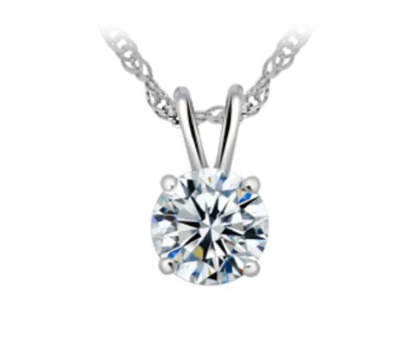 Legend Sterling Silver C/Z Necklace