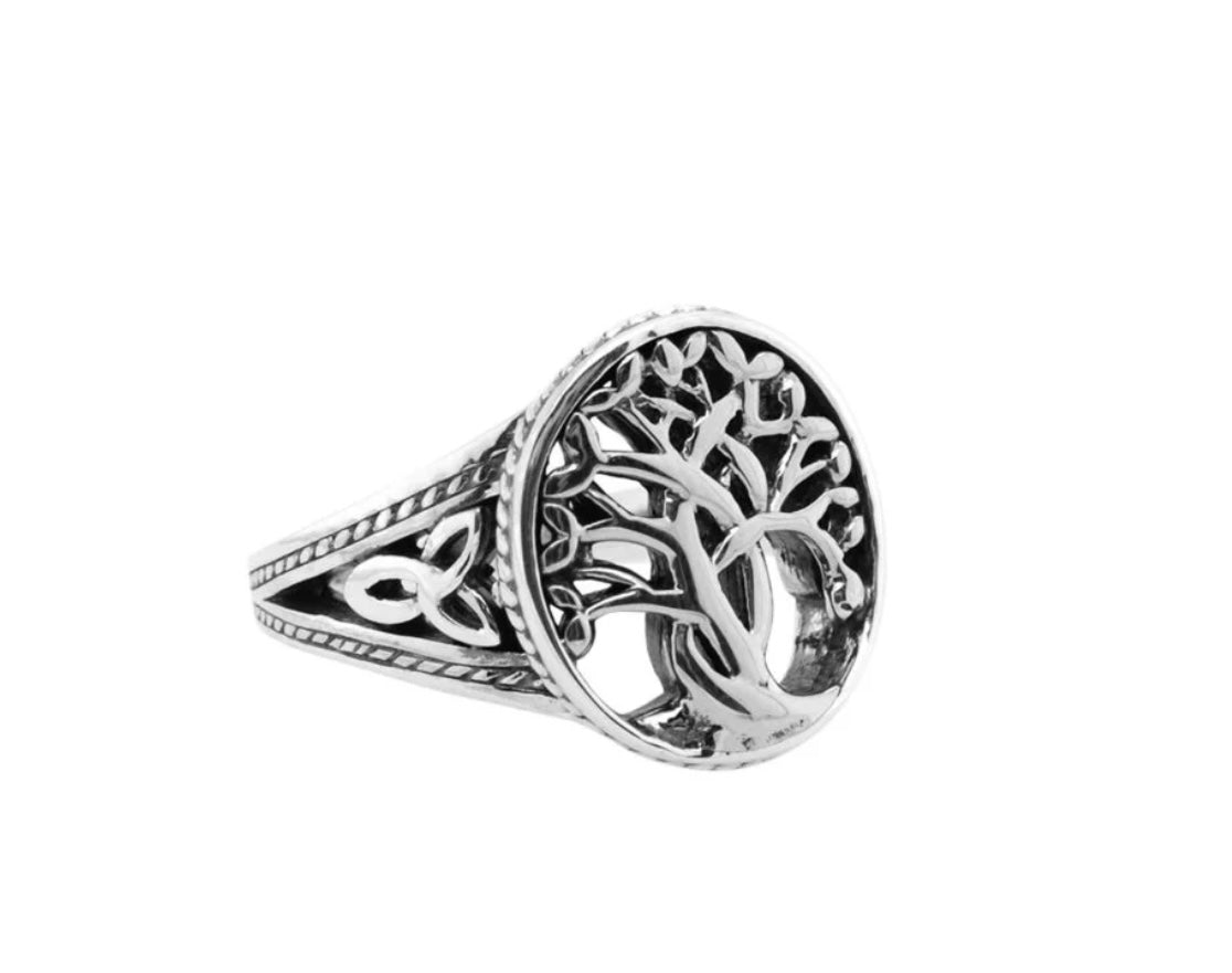 Keith Jack SILVER TREE OF LIFE RING