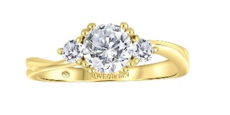 14K Yellow Diamond Ring