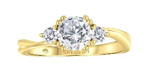 14K Yellow Diamond Ring