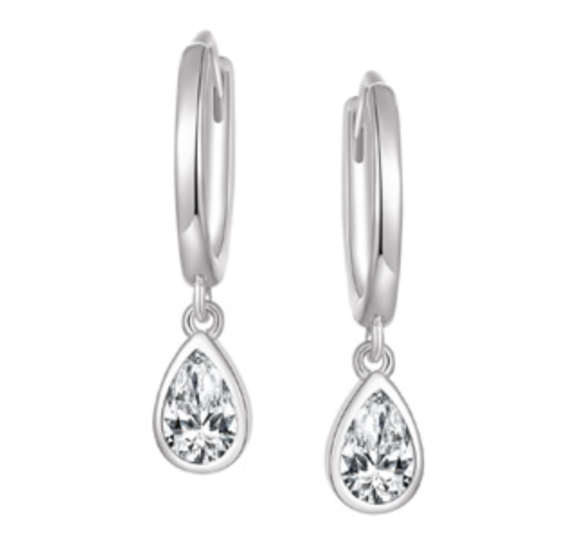Legend Sterling Silver Dangle Ear Huggies