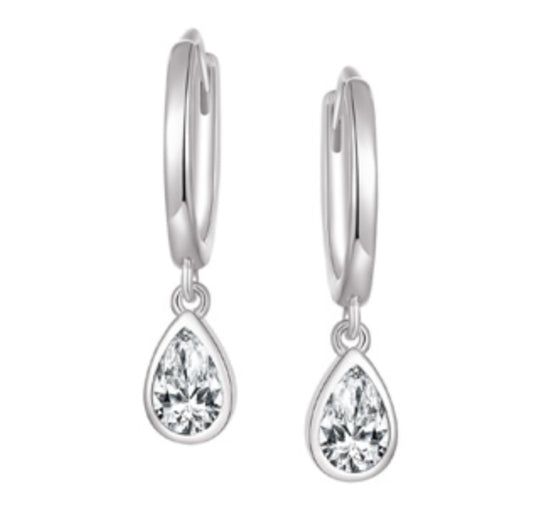 Legend Sterling Silver Dangle Ear Huggies