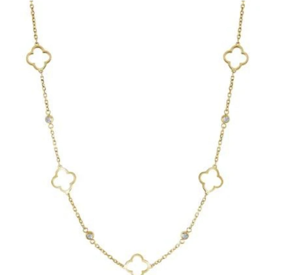 Stainless Steel Clover Necklace