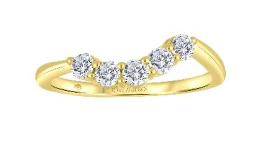 14k Yellow Gold Lab Grown Band