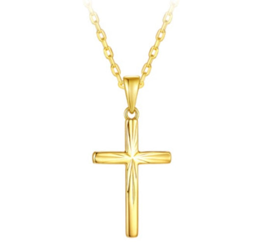 Legend Sterling Silver/Gold Plated Cross