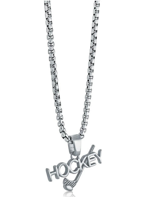 Stainless Steel Hockey Necklace