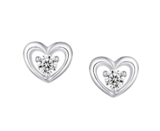 Legend Sterling Silver C/Z Earrings