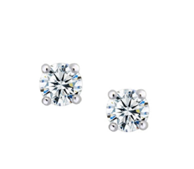 Legend Sterling Silver C/Z stud Earrings