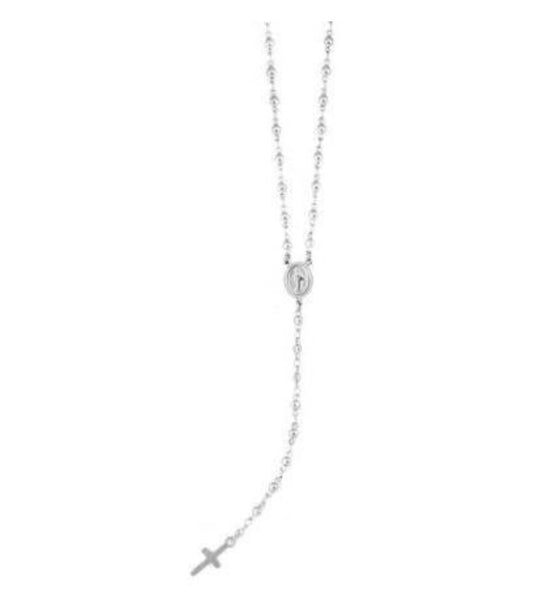 Stainless Steel Rosary Necklace