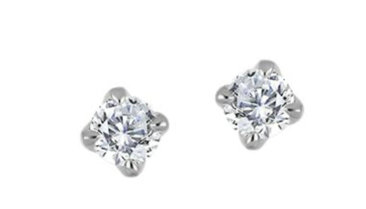 14K White Gold Lab Grown Diamond Studs