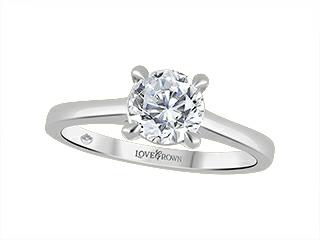 14K Yellow Gold Lab Grown Solitaire 1ct Diamond