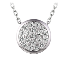 Legend Sterling Silver c/z Necklace