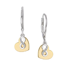 Legend Sterling Silver Infinity/Heart Drop Earring